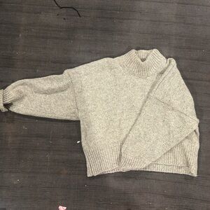 Babaa Light Gray Knit Sweater